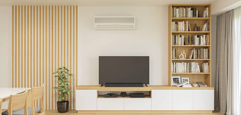 Modern Elegance: Integrated TV and Bookshelf Unit