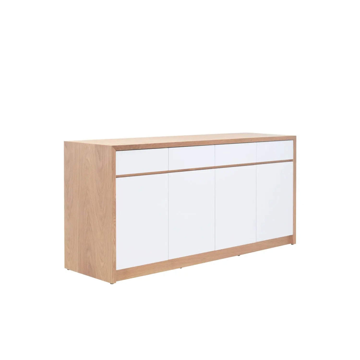 Lida 4 Door Sideboard 180 Oak - Oak/White
