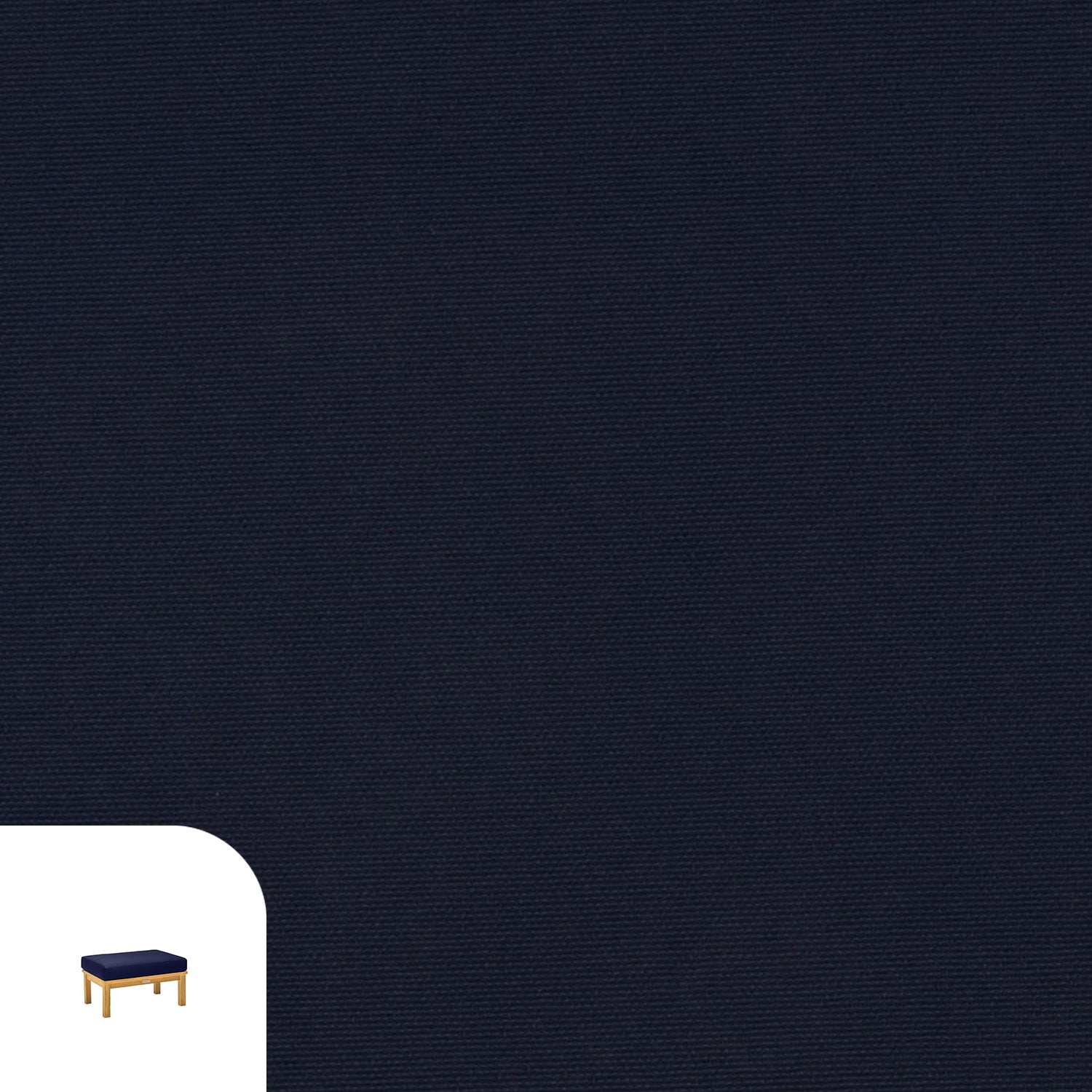 Manhattan Cushion Cover Replacement - Ottoman / Olefin Navy