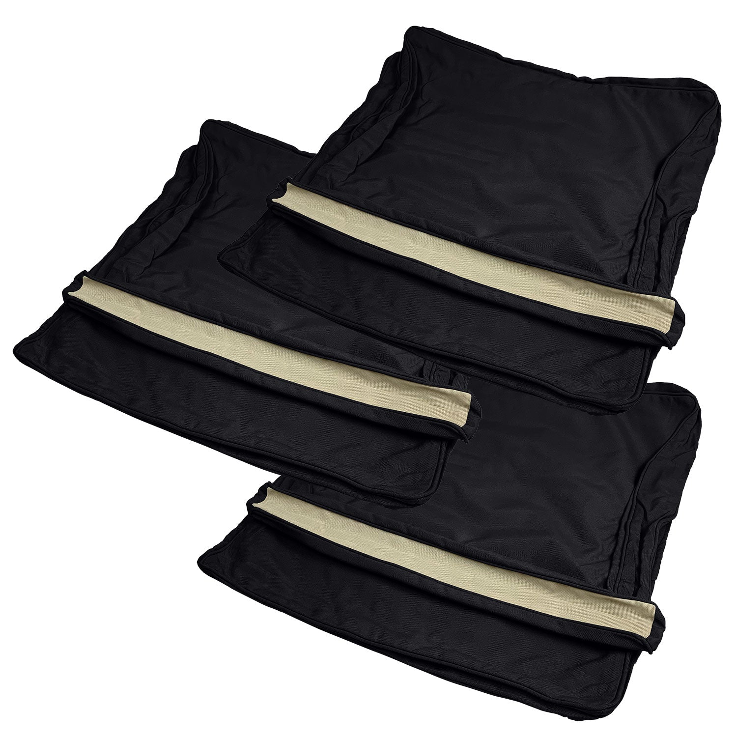 Manhattan Cushion Cover Replacement - Sofa / Olefin Black