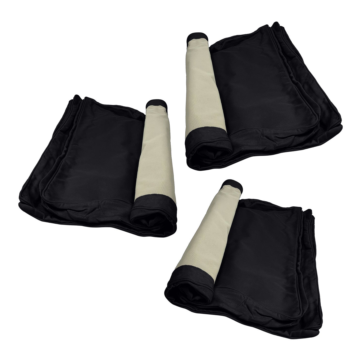 Manhattan Cushion Cover Replacement - Sofa / Olefin Black