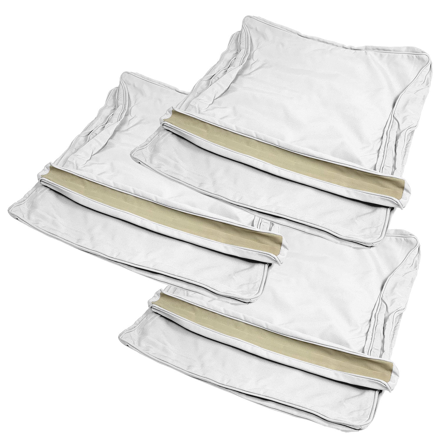 Manhattan Cushion Cover Replacement - Sofa / Olefin White