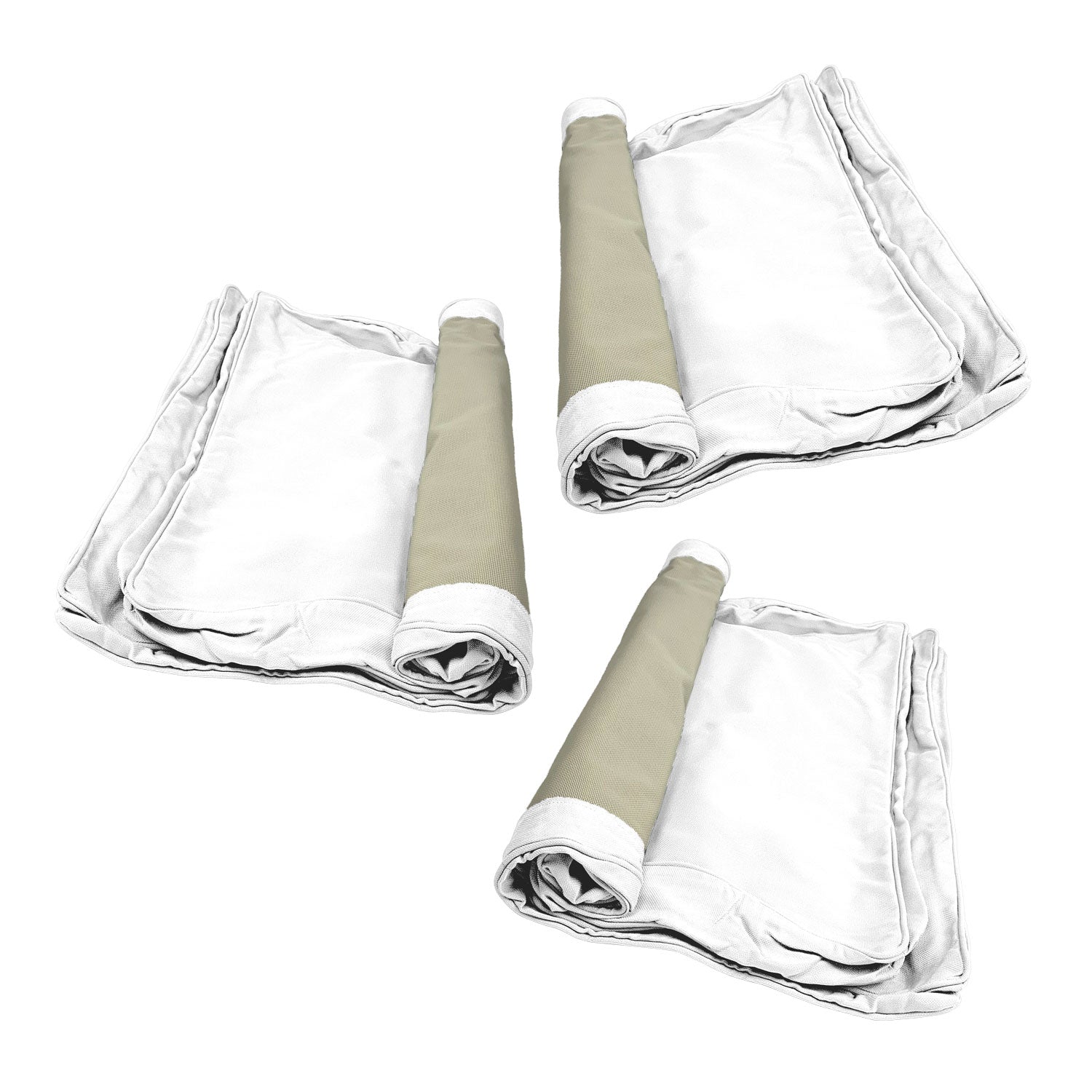 Manhattan Cushion Cover Replacement - Sofa / Sunbrella White