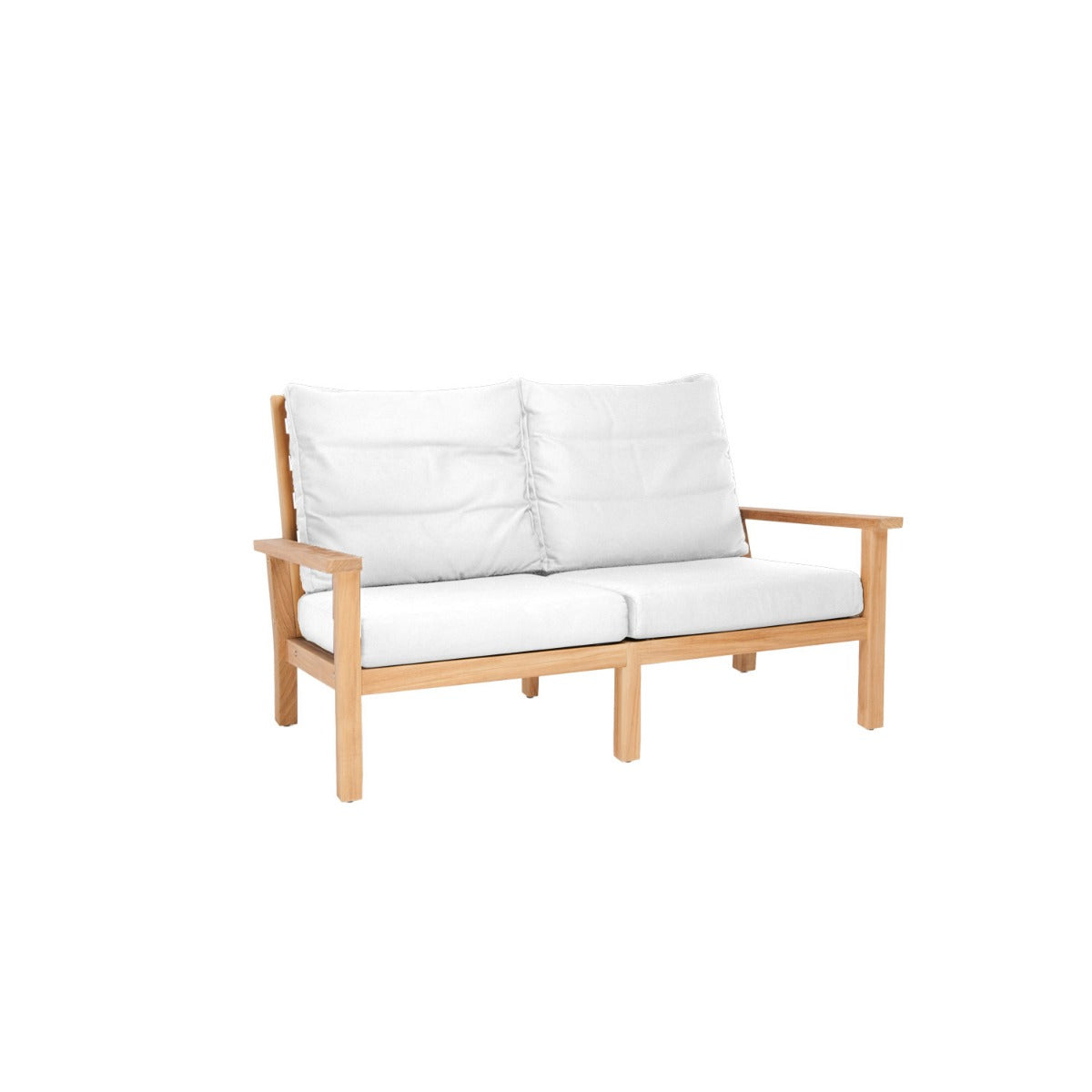 Manhattan Outdoor Sofa - L151 - 2 Seater / Olefin White