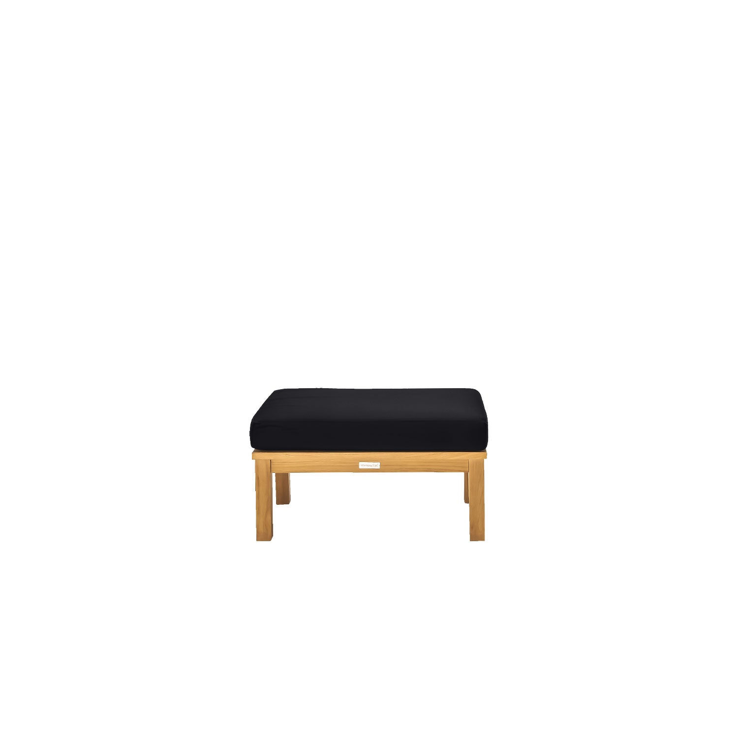 Manhattan Outdoor Ottoman - Olefin Black