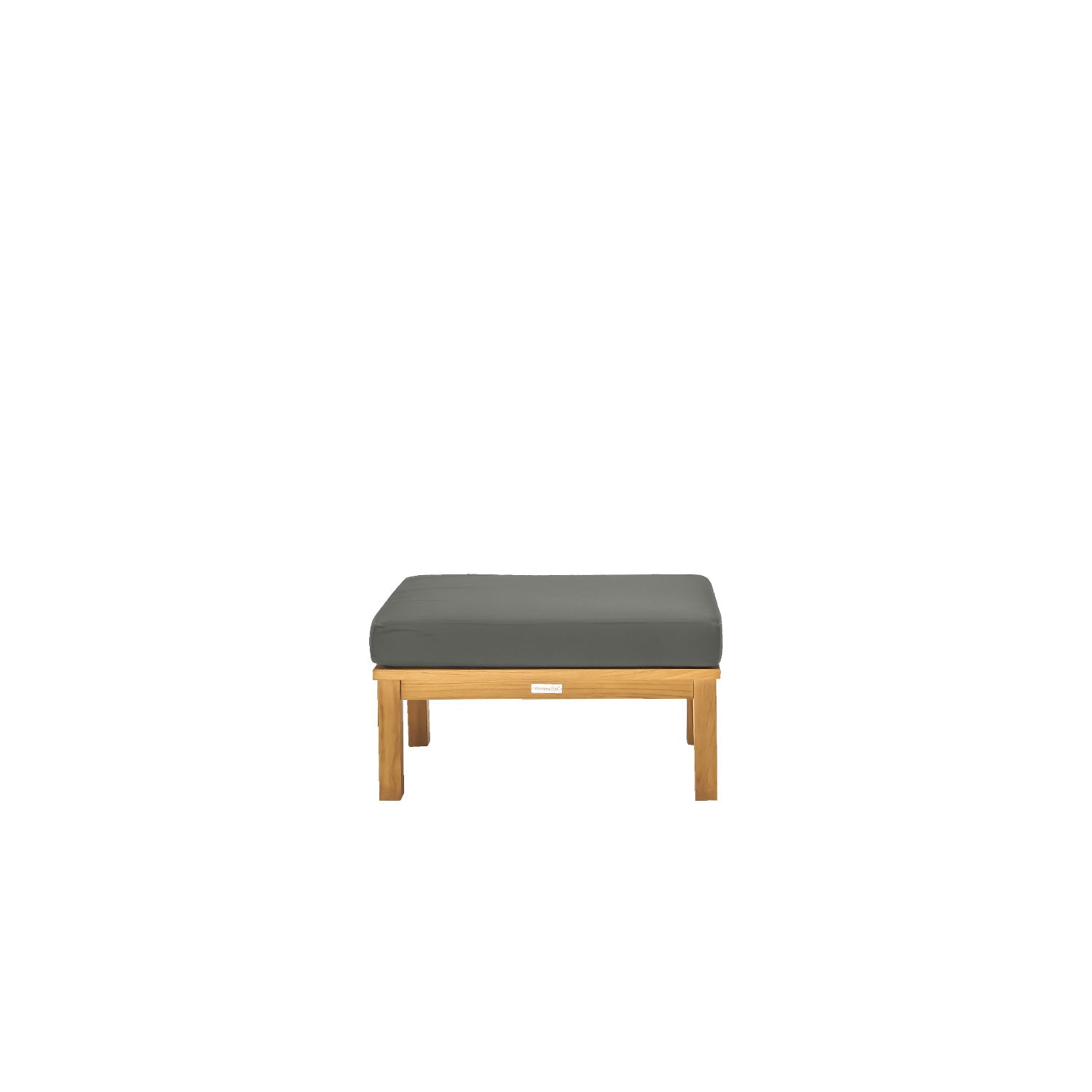 Manhattan Outdoor Ottoman - Olefin Charcoal