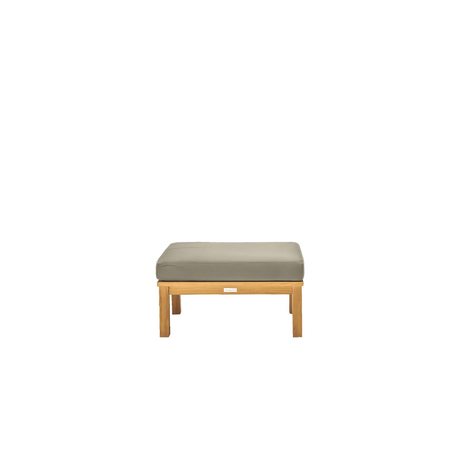 Manhattan Outdoor Ottoman - Olefin Taupe