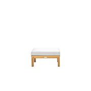 Manhattan Outdoor Ottoman - Olefin White