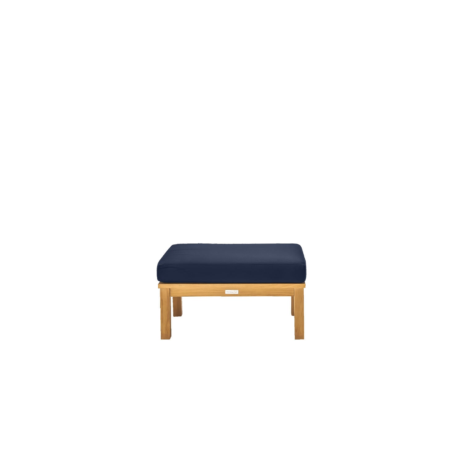 Manhattan Outdoor Ottoman - Sunbrella Navy