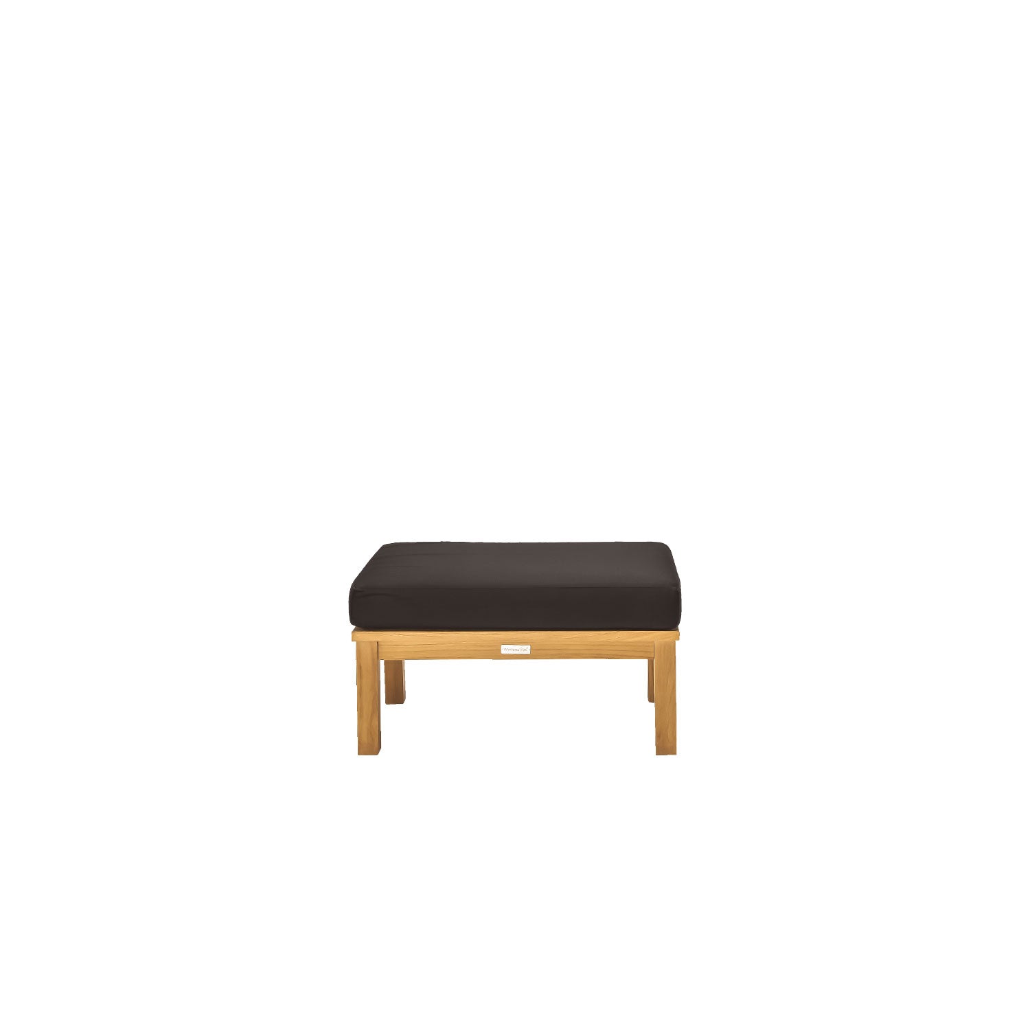Manhattan Outdoor Ottoman - Sunbrella Walnut