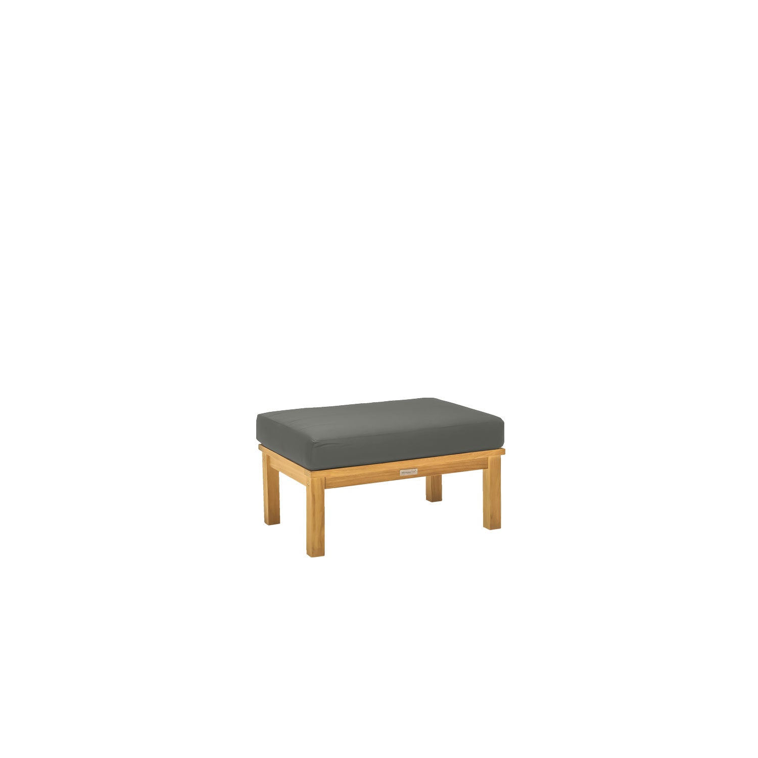 Manhattan Outdoor Ottoman - Olefin Charcoal