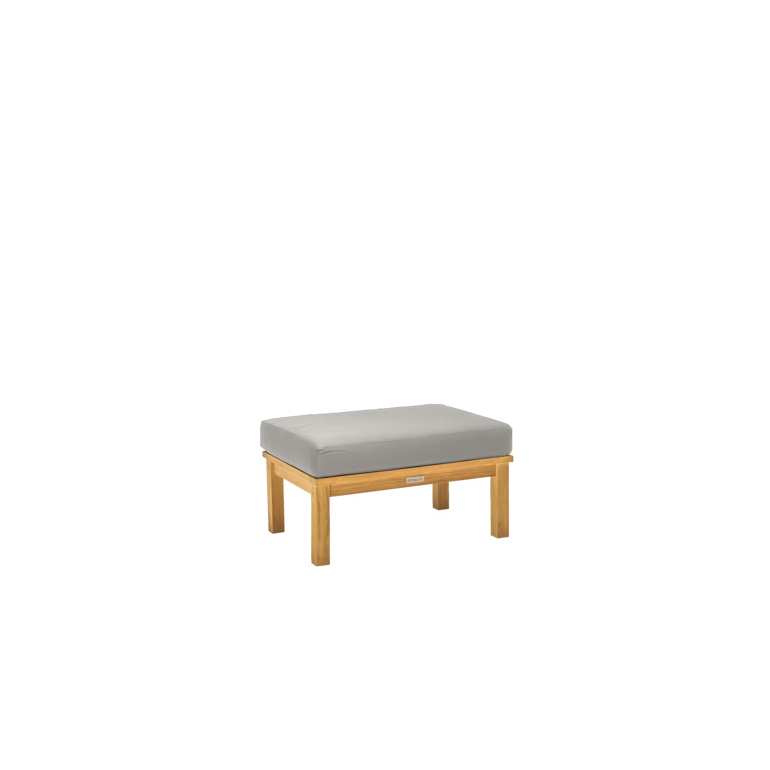 Manhattan Outdoor Ottoman - Olefin Grey