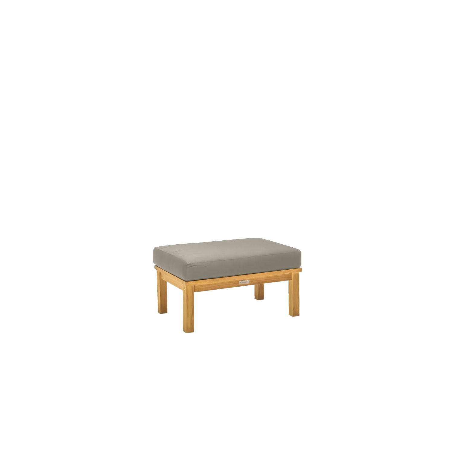 Manhattan Outdoor Ottoman - Sunbrella Taupe