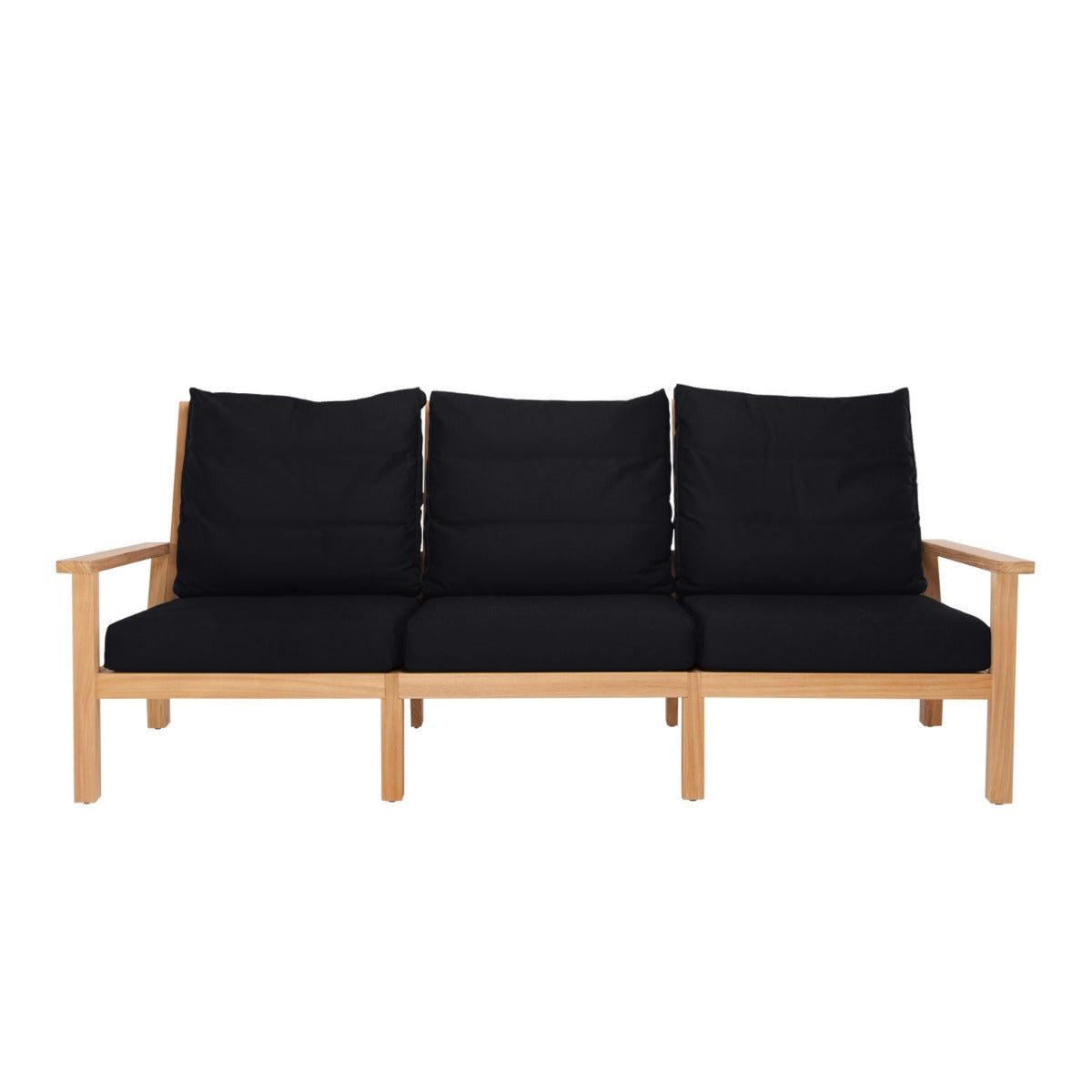 Manhattan Outdoor Sofa - L221 - 3 Seater / Olefin Black
