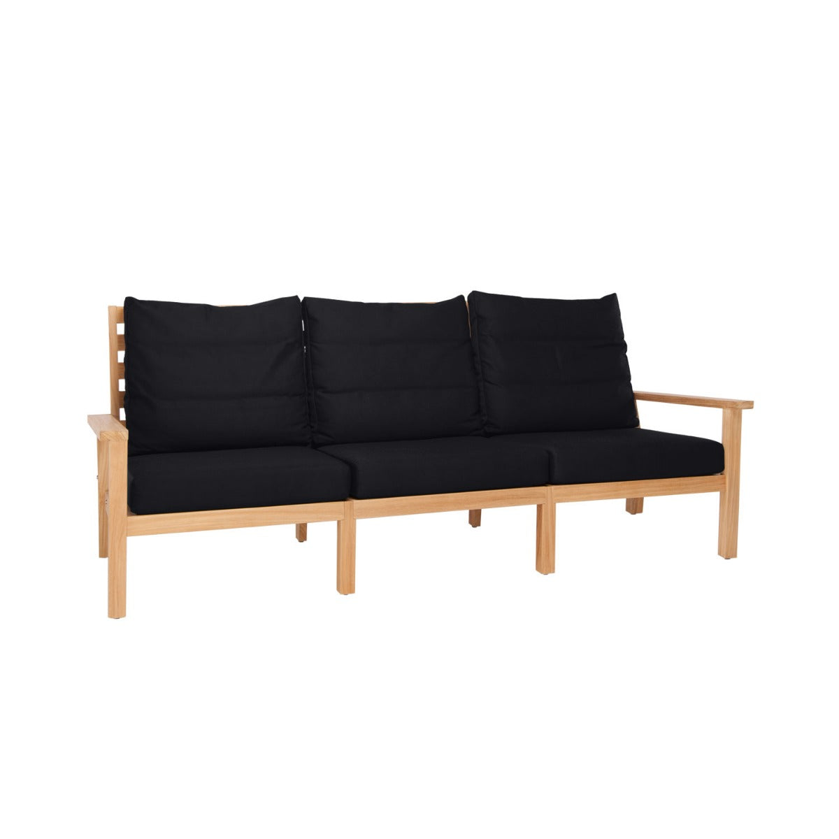 Manhattan Outdoor Sofa - L221 - 3 Seater / Olefin Black