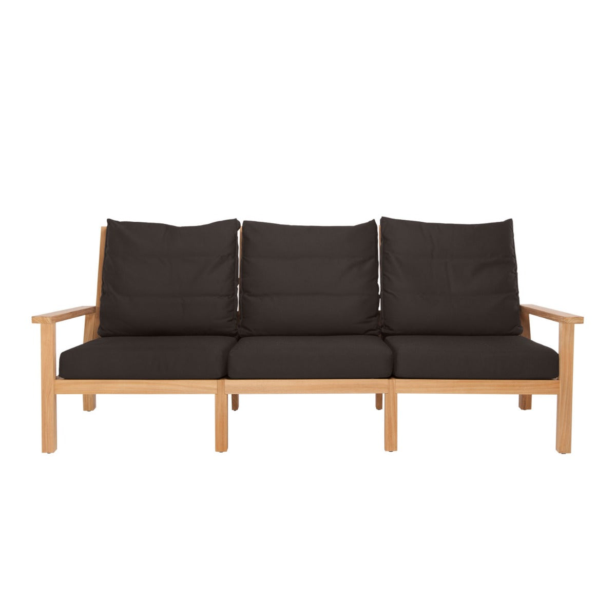 Manhattan Outdoor Sofa - L221 - 3 Seater / Sunbrella Walnut