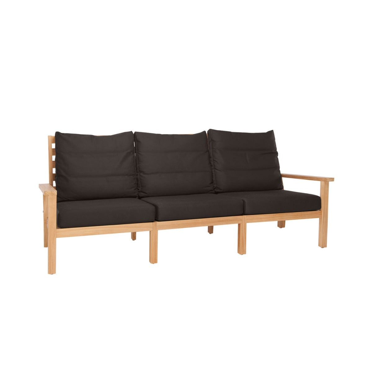 Manhattan Outdoor Sofa - L221 - 3 Seater / Sunbrella Walnut
