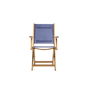 Mendez Folding Chair Dark Blue - Armchair