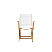 Mendez Folding Chair White - Armchair