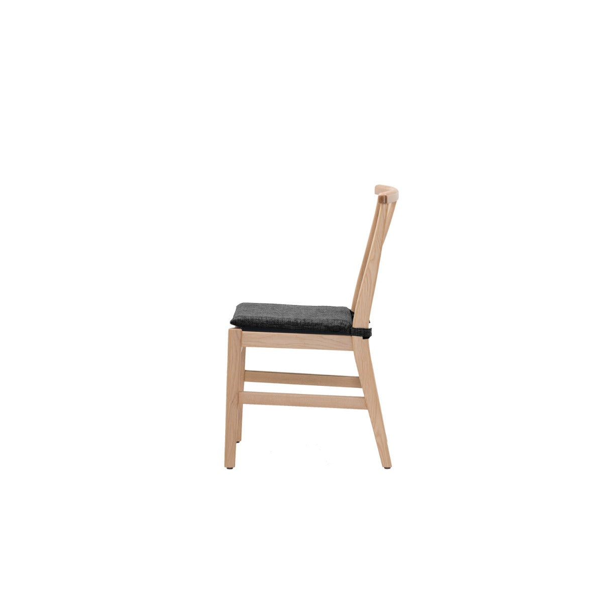 Min Dining Chair - Upholstered Seat - Oak / Karl Dark Grey