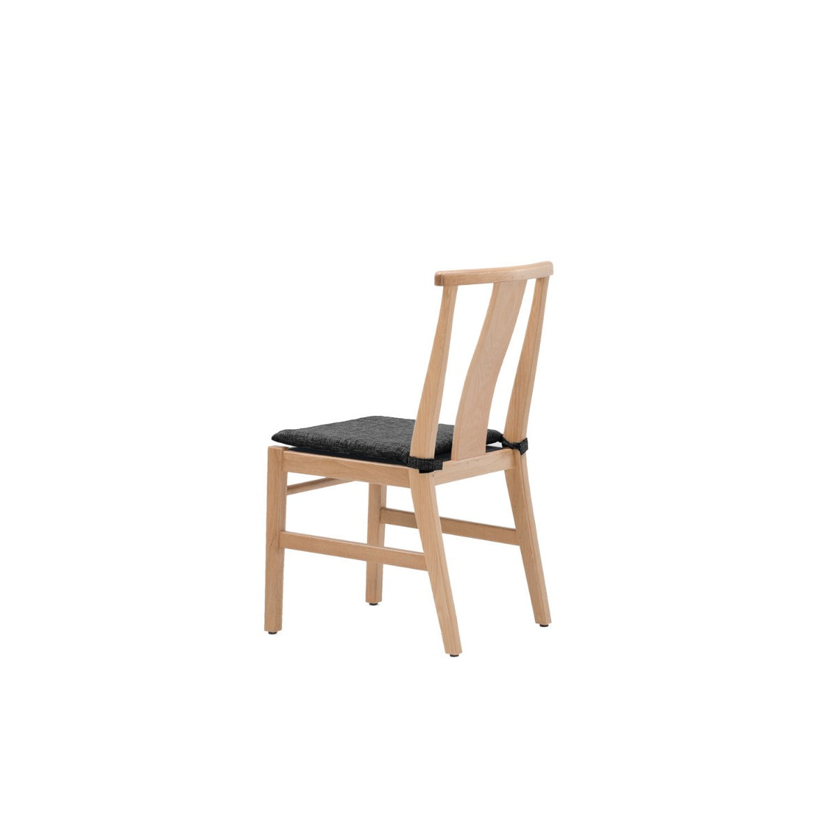 Min Dining Chair - Upholstered Seat - Oak / Karl Dark Grey
