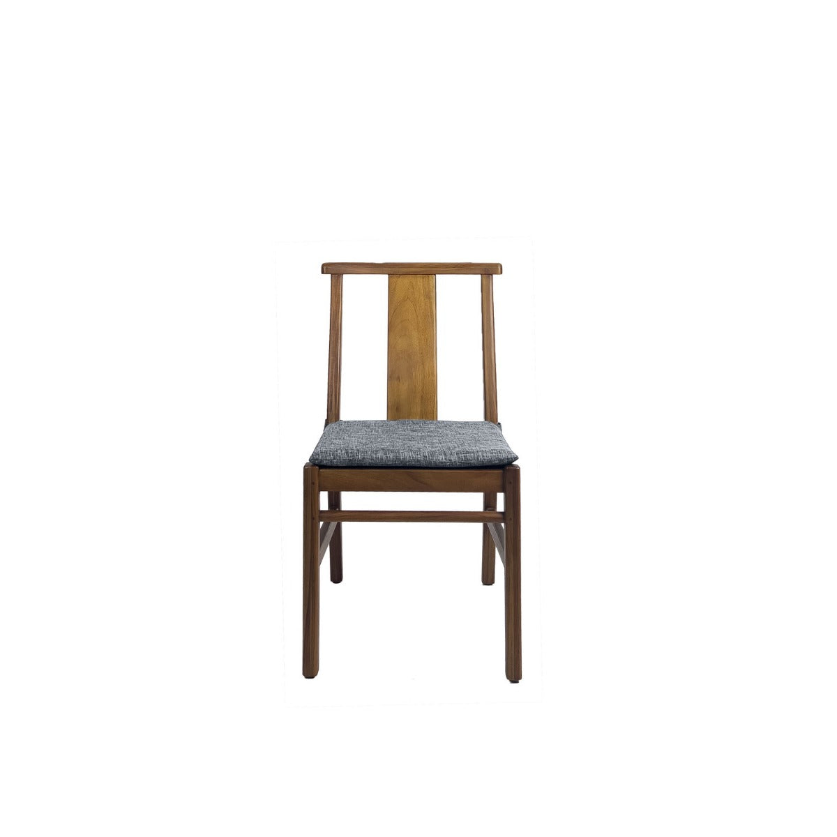 Min Dining Chair - Upholstered Seat - Teak Amber / Karl Ash