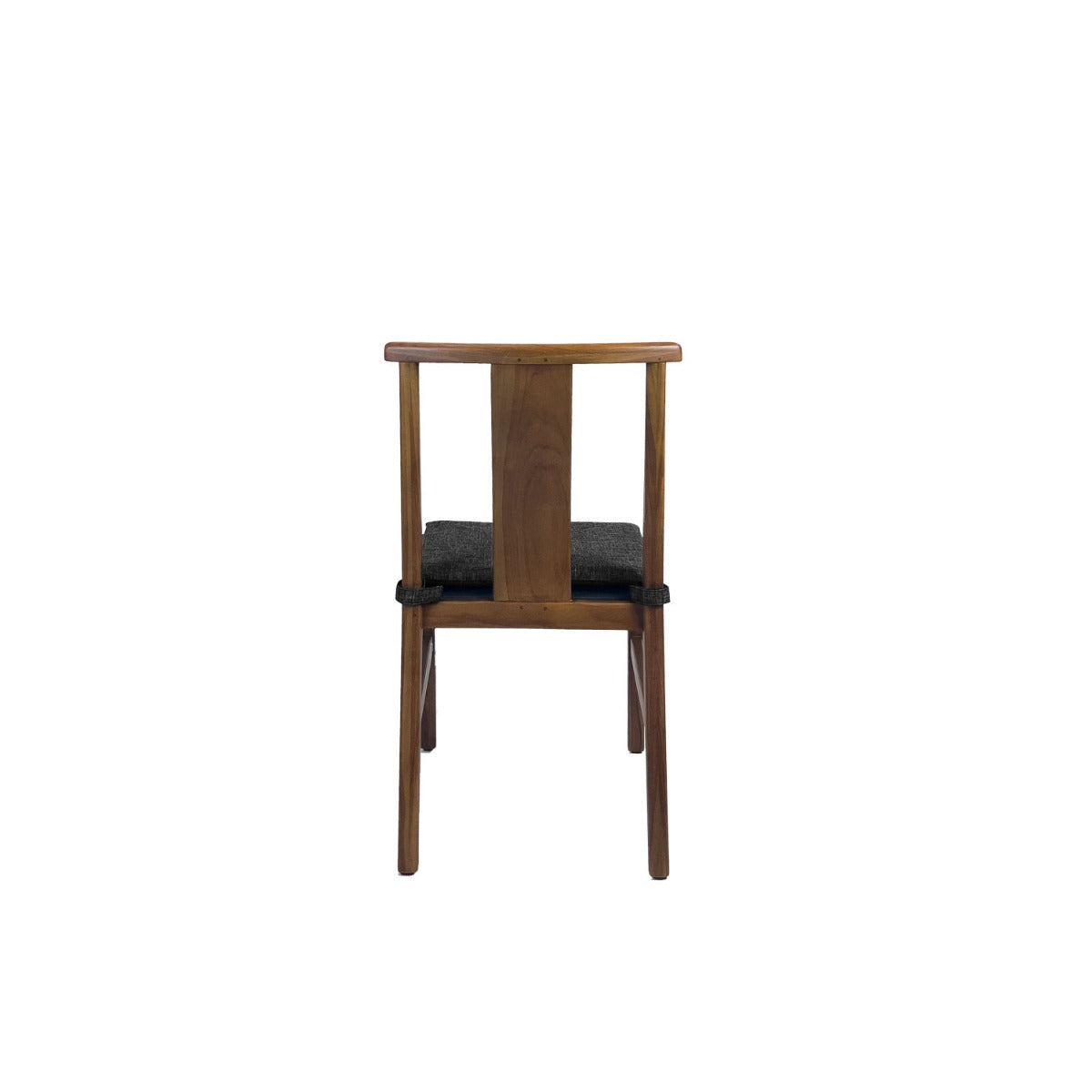 Min Dining Chair - Upholstered Seat - Teak Amber / Karl Dark Grey