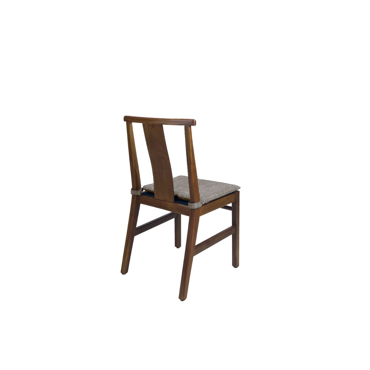 Min Dining Chair - Upholstered Seat - Teak Amber / Karl Wheat