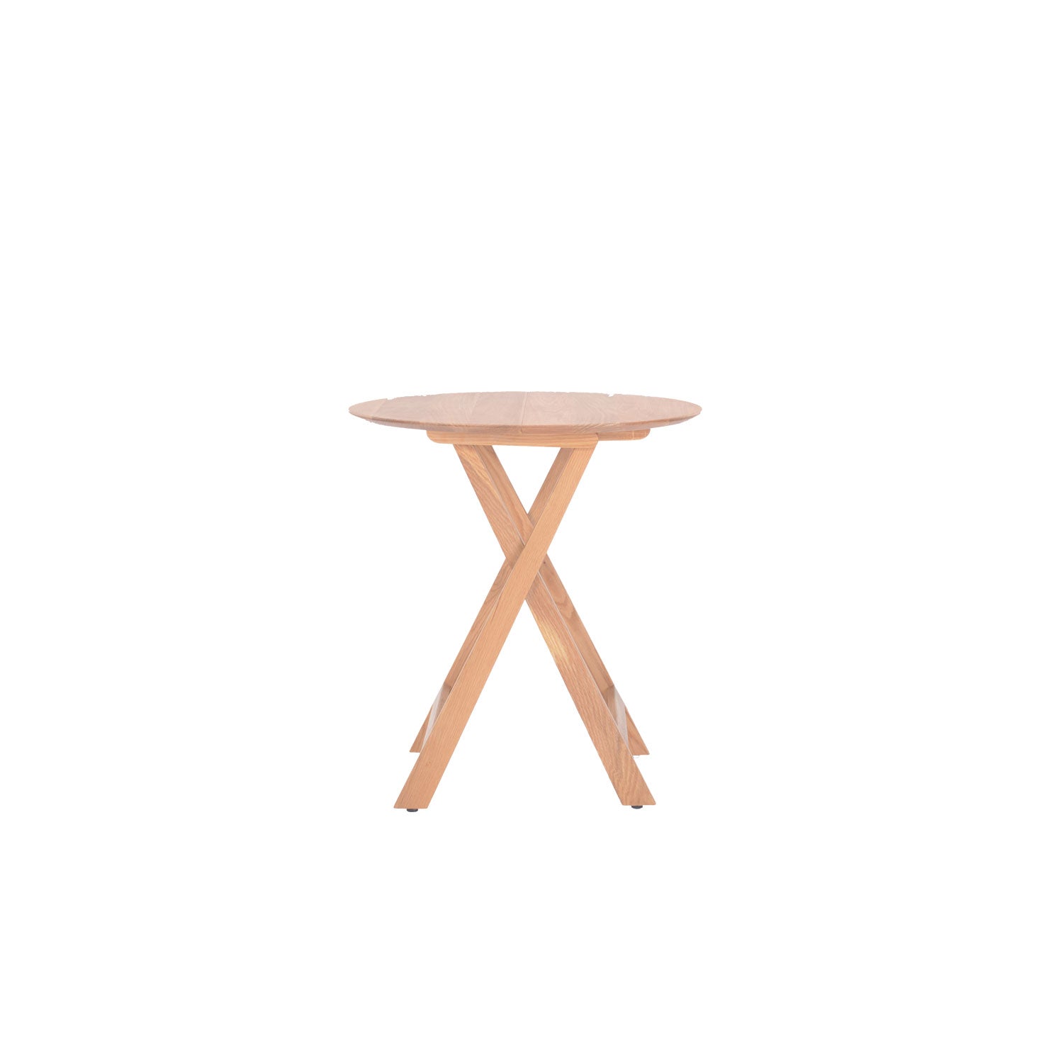 Morse Round Folding Dining Table - Oak