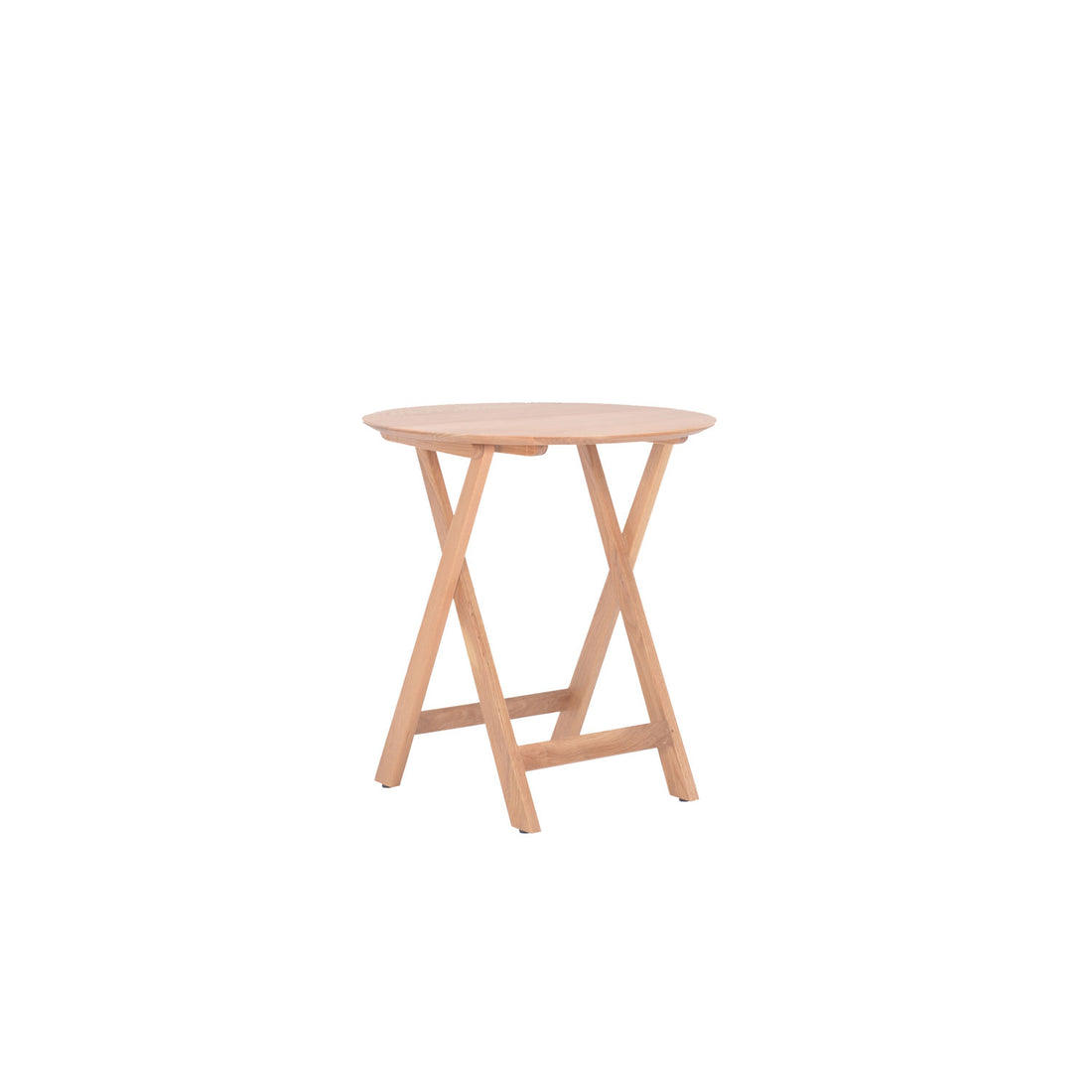 Morse Round Folding Dining Table - Oak