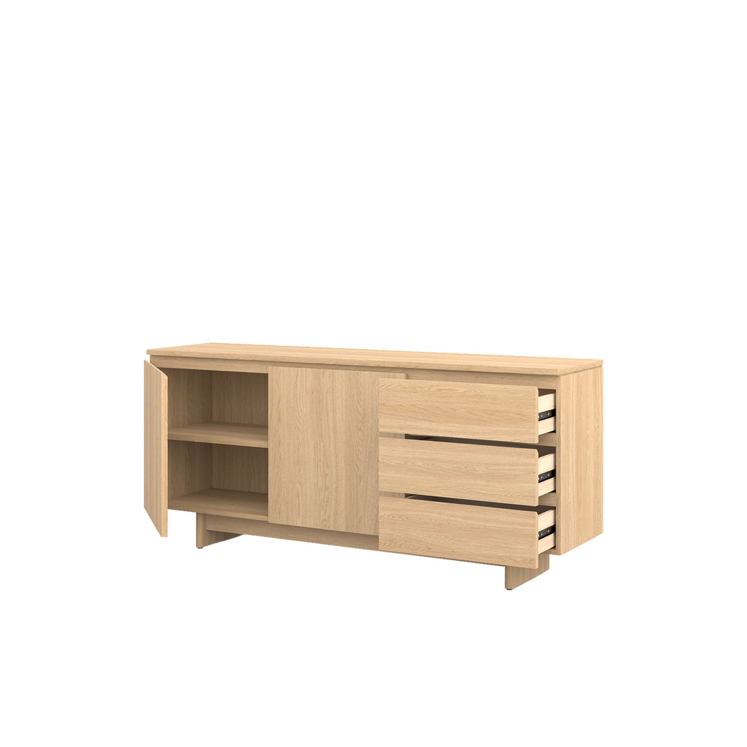 Moxie Buffet 180 Oak - Oak/Oak / Oak Veneer
