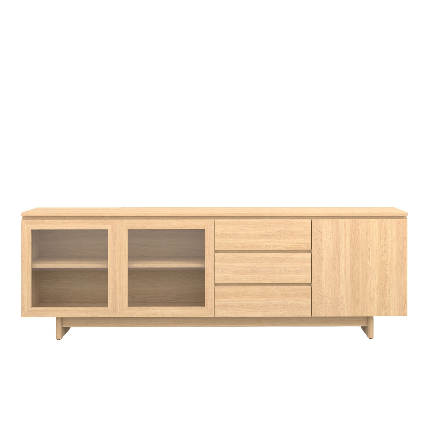Moxie Buffet 240 Oak - Oak/Oak / Solid Oak