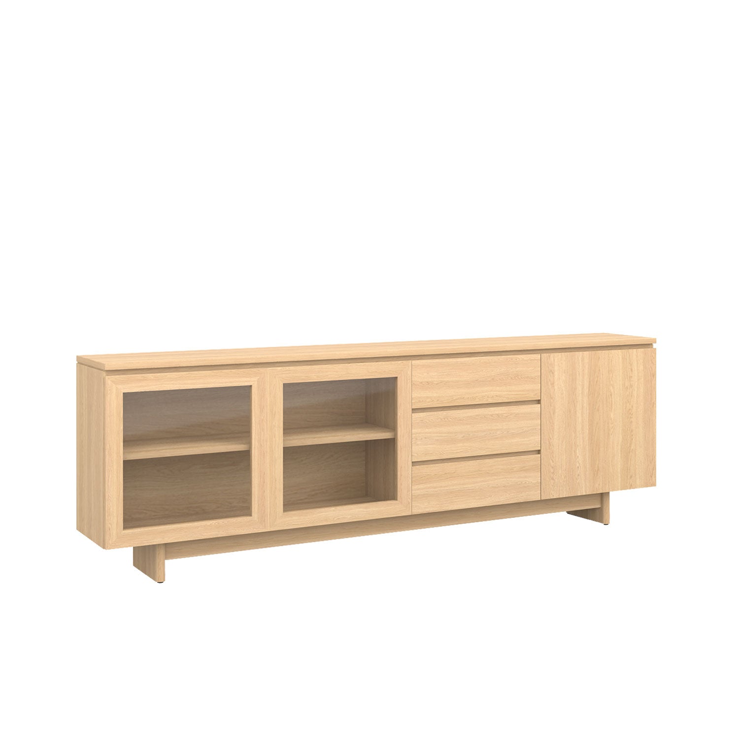 Moxie Buffet 240 Oak - Oak/Oak / Solid Oak