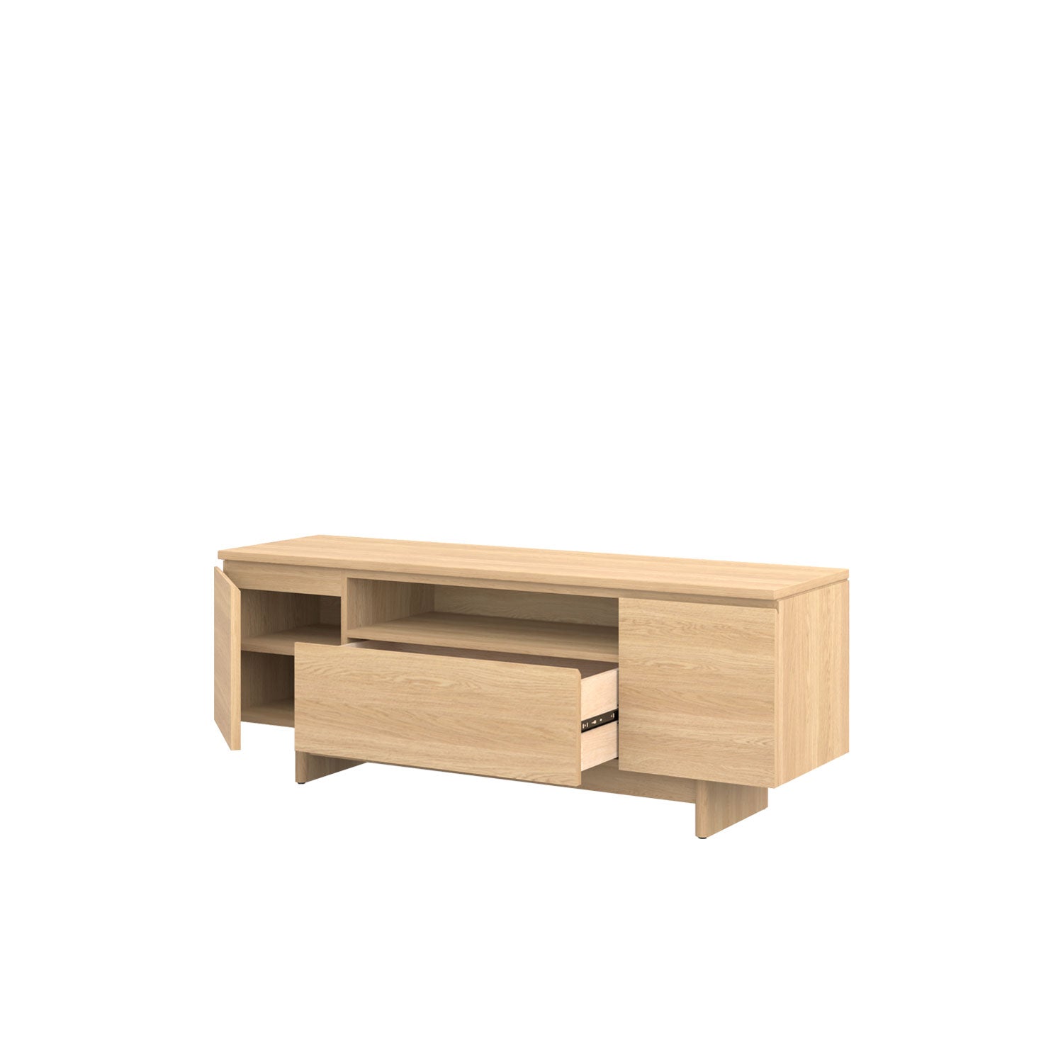 Moxie TV Unit 160 Oak - Oak/Oak / Oak Veneer