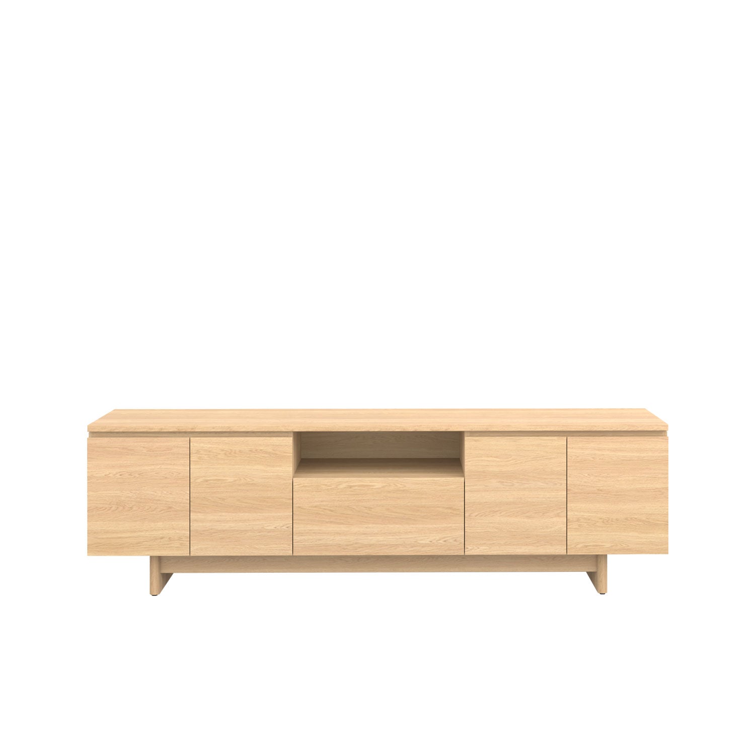 Moxie TV Unit 200 Oak - Oak/Oak / Solid Oak
