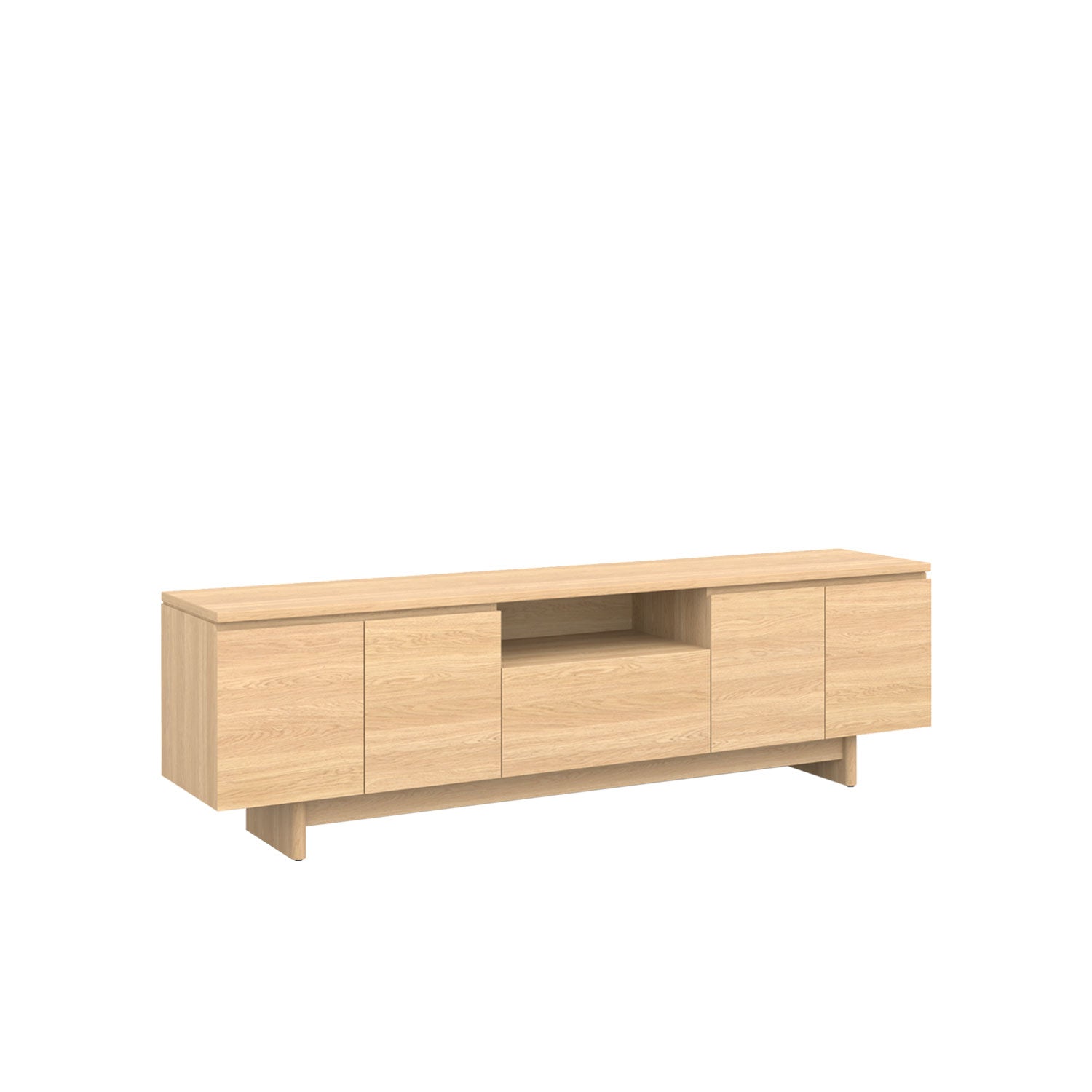 Moxie TV Unit 200 Oak - Oak/Oak / Oak Veneer