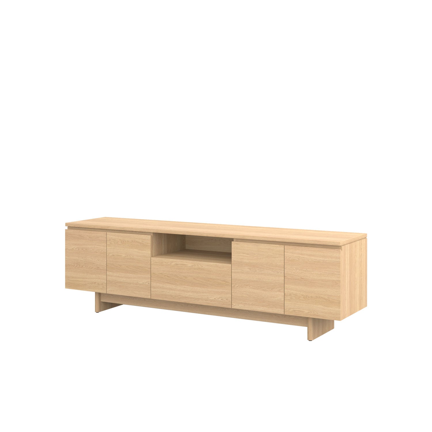 Moxie TV Unit 200 Oak - Oak/Oak / Solid Oak