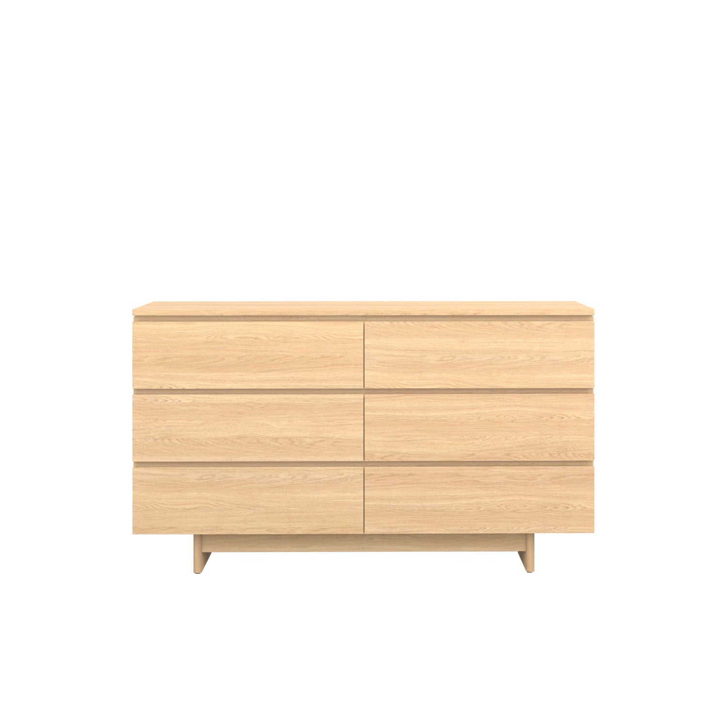 Moxie 6 Drawer Dresser 160 Oak - Oak/Oak / Oak Veneer