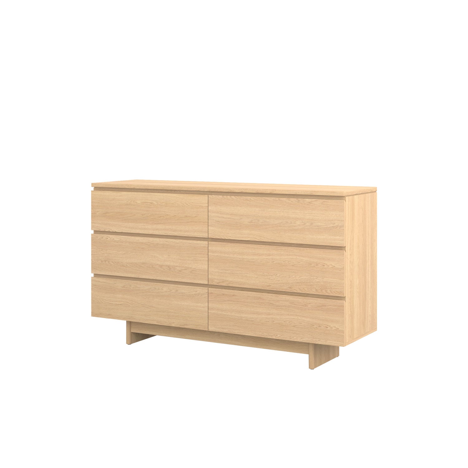 Moxie 6 Drawer Dresser 160 Oak - Oak/Oak / Solid Oak