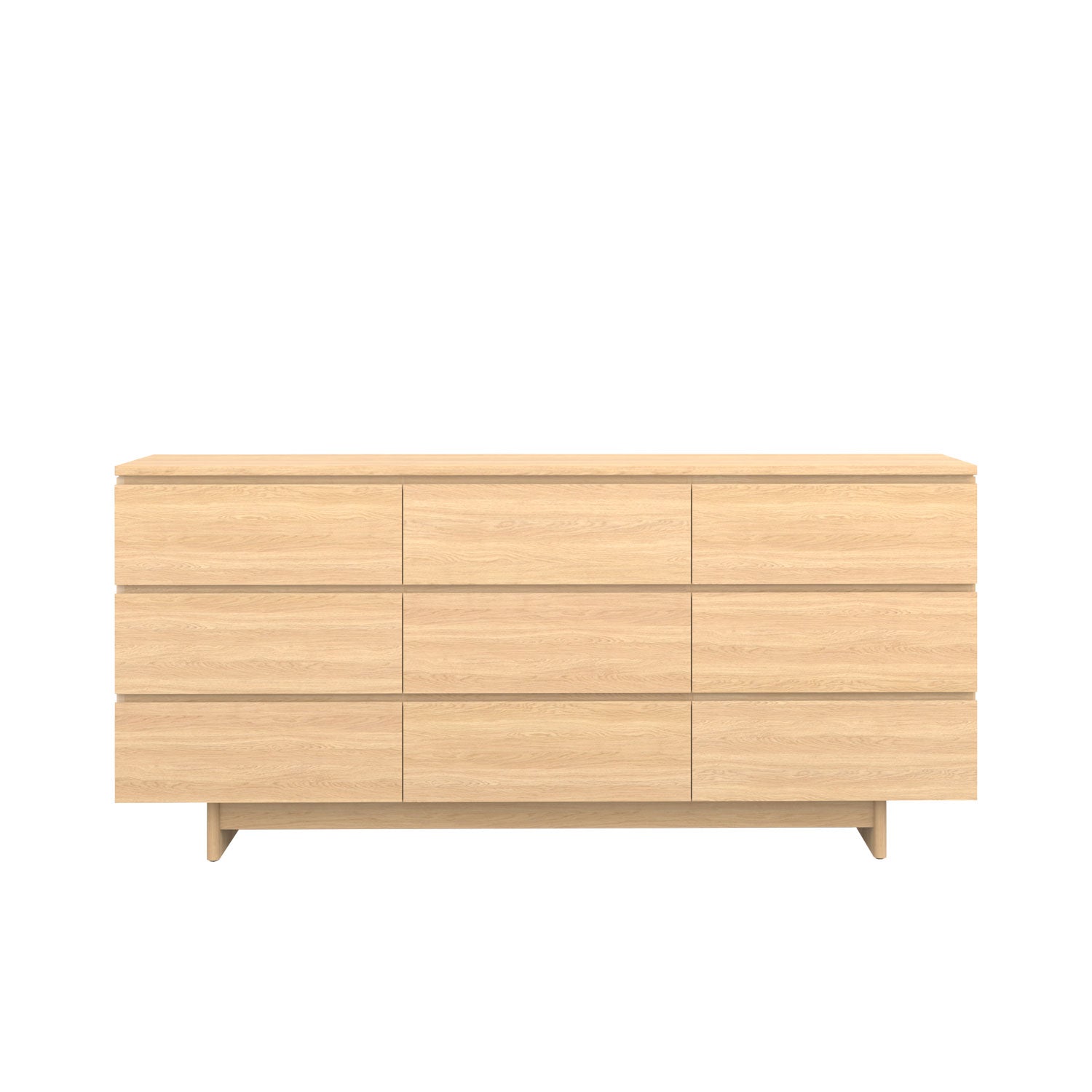 Moxie 9 Drawer Dresser 200 Oak - Oak/Oak / Oak Veneer