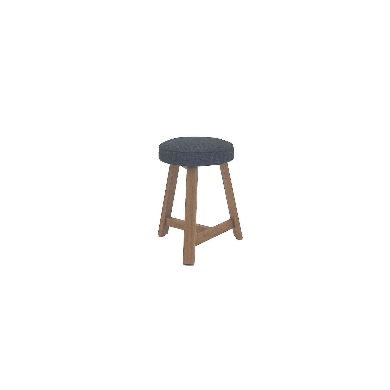 Oto Dining Stool Oak - Upholstered Seat - Karl Wheat