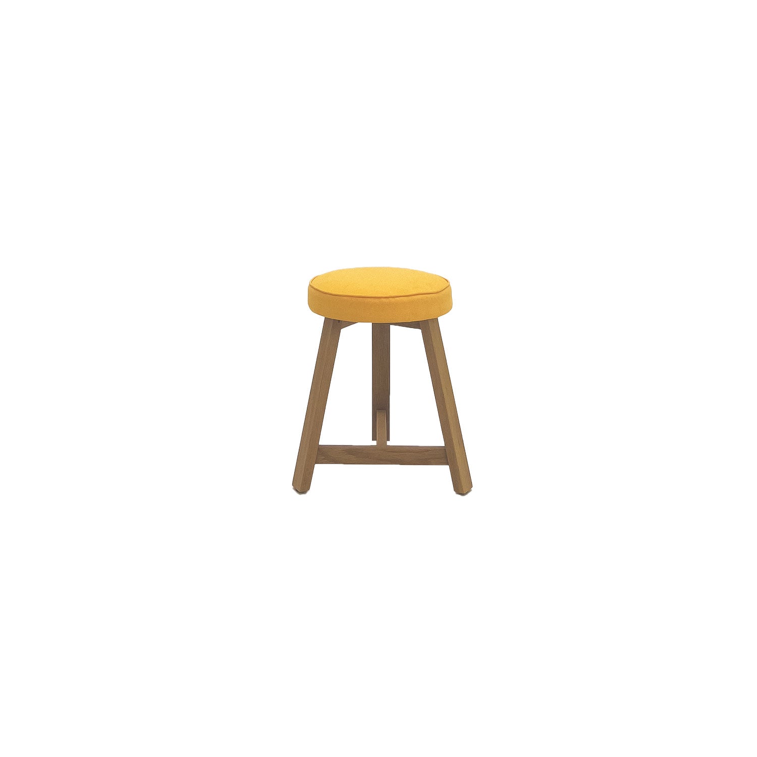 Oto Dining Stool Oak - Upholstered Seat - Leon 060