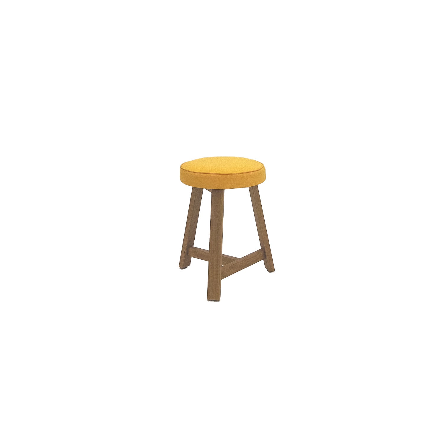 Oto Dining Stool Oak - Upholstered Seat - Leon 060