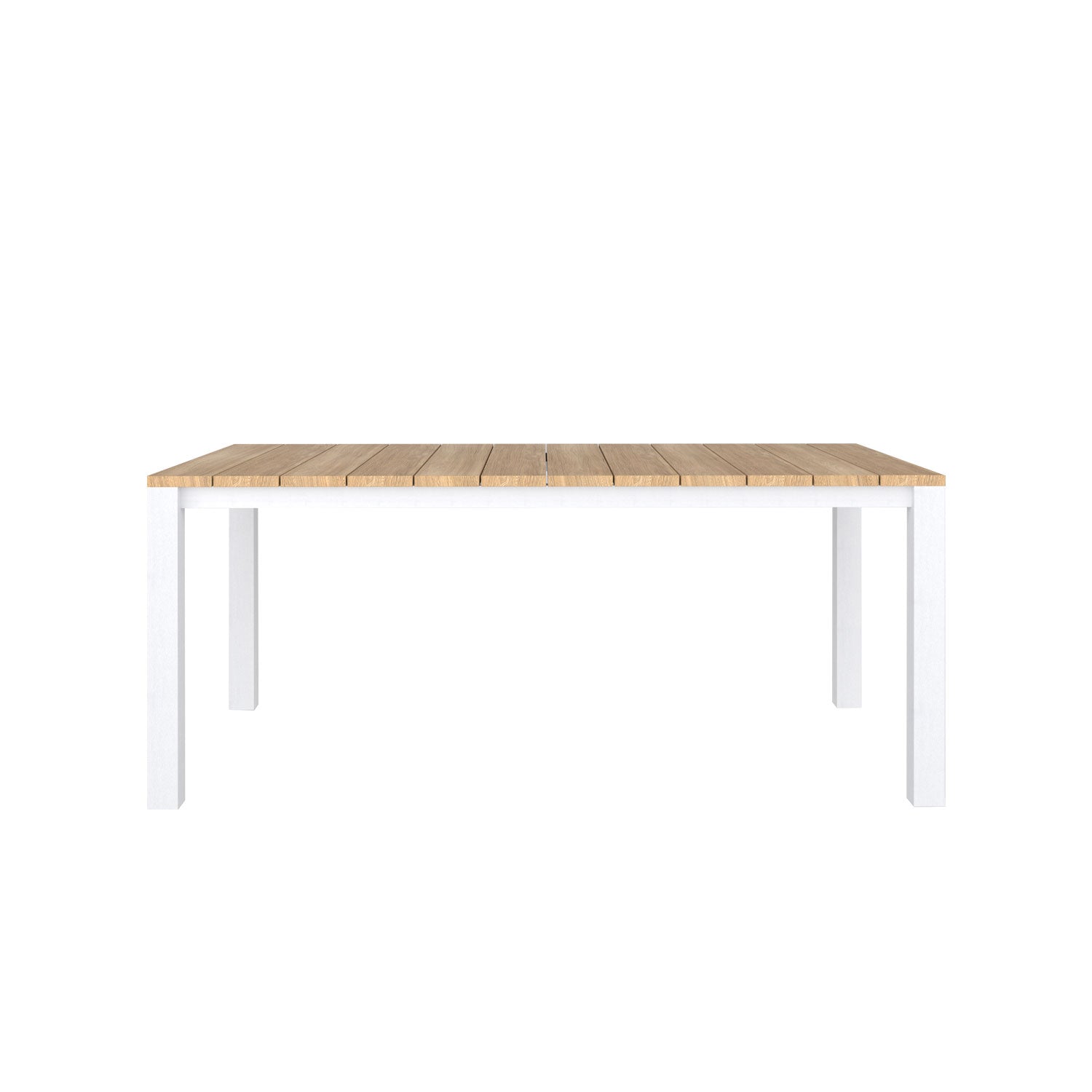 Piav Alu Rectangular Outdoor Table White - 180x100 - 6 Seater