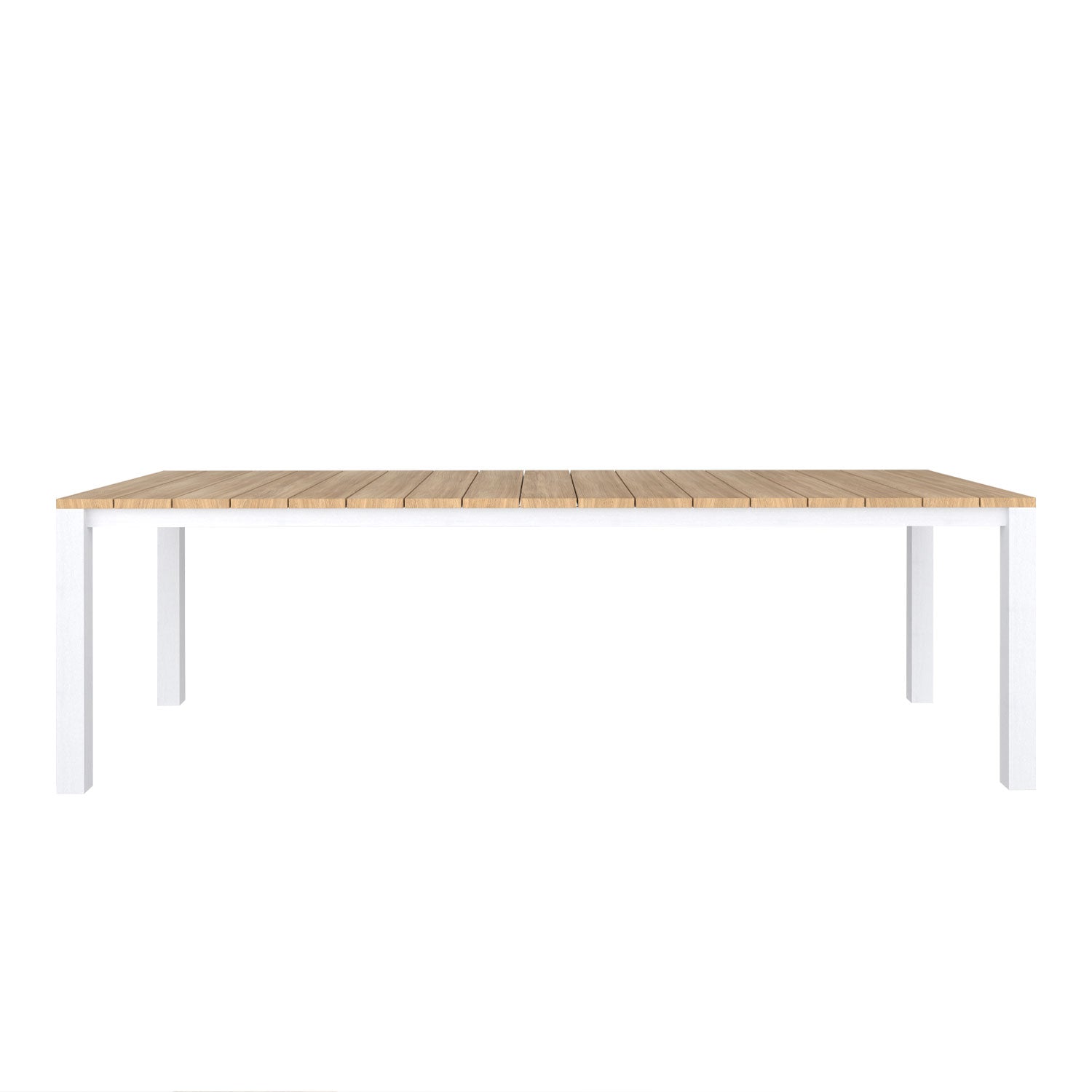 Piav Alu Rectangular Outdoor Table White - 250x100 - 10 Seater