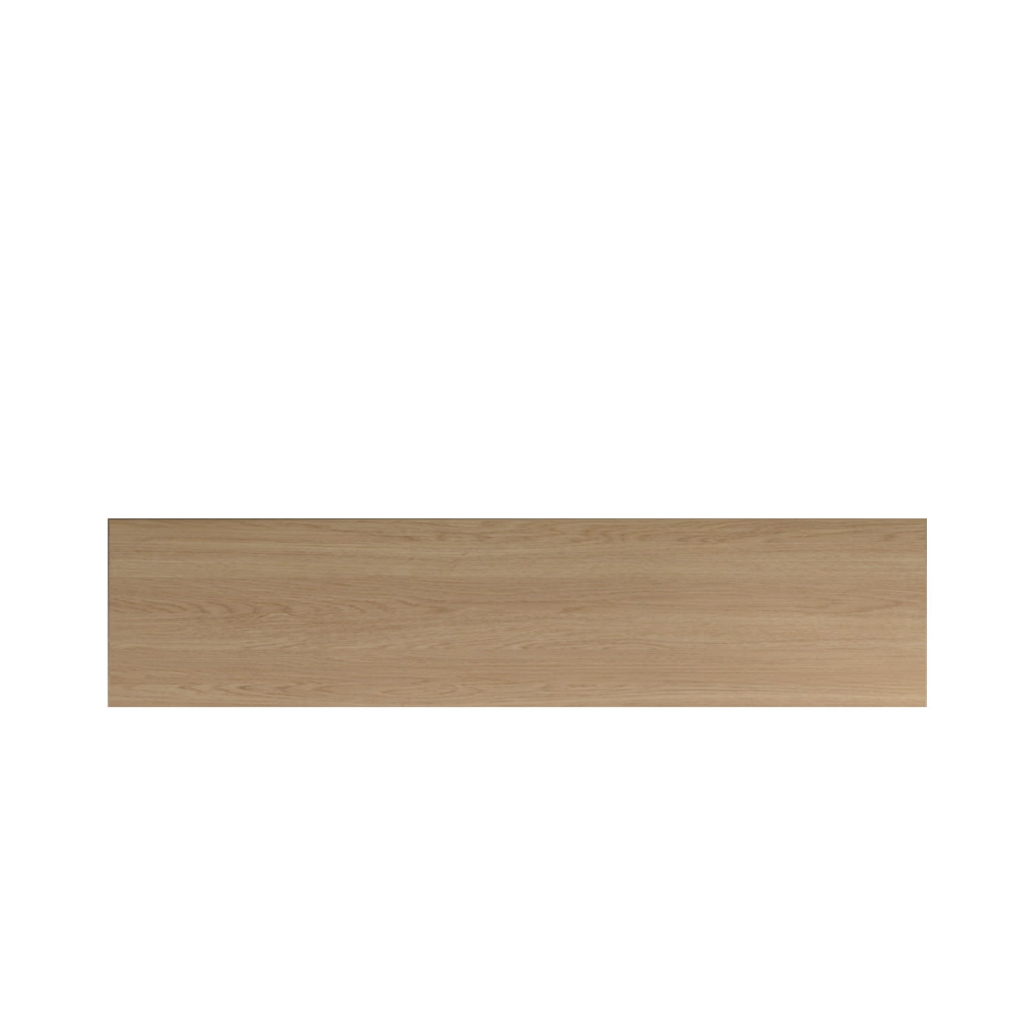 Piav Alu Indoor Backless Bench Black - L180 - 3 Seater / Oak