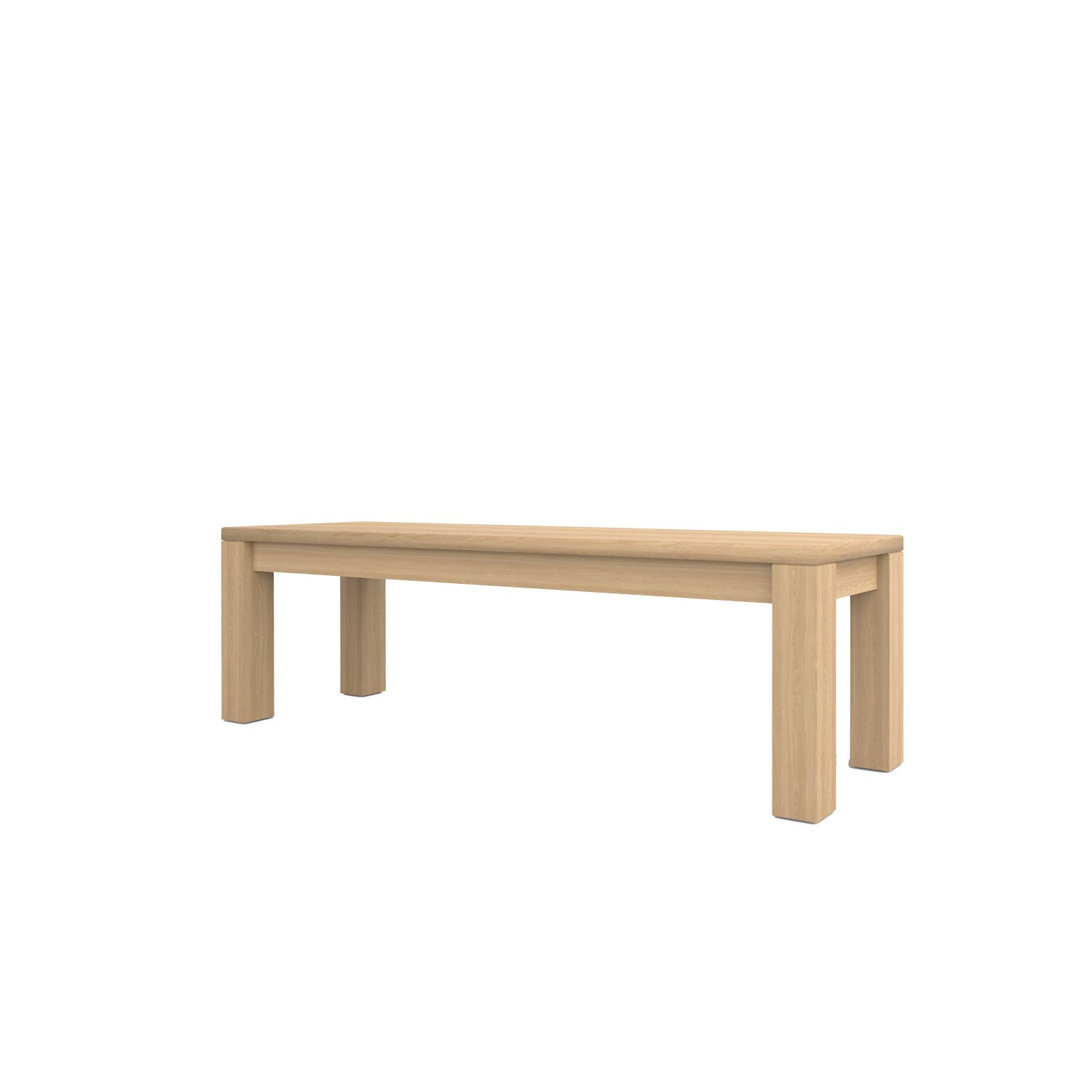 Piav Indoor Backless Bench - L150 - 3 Seater / Oak
