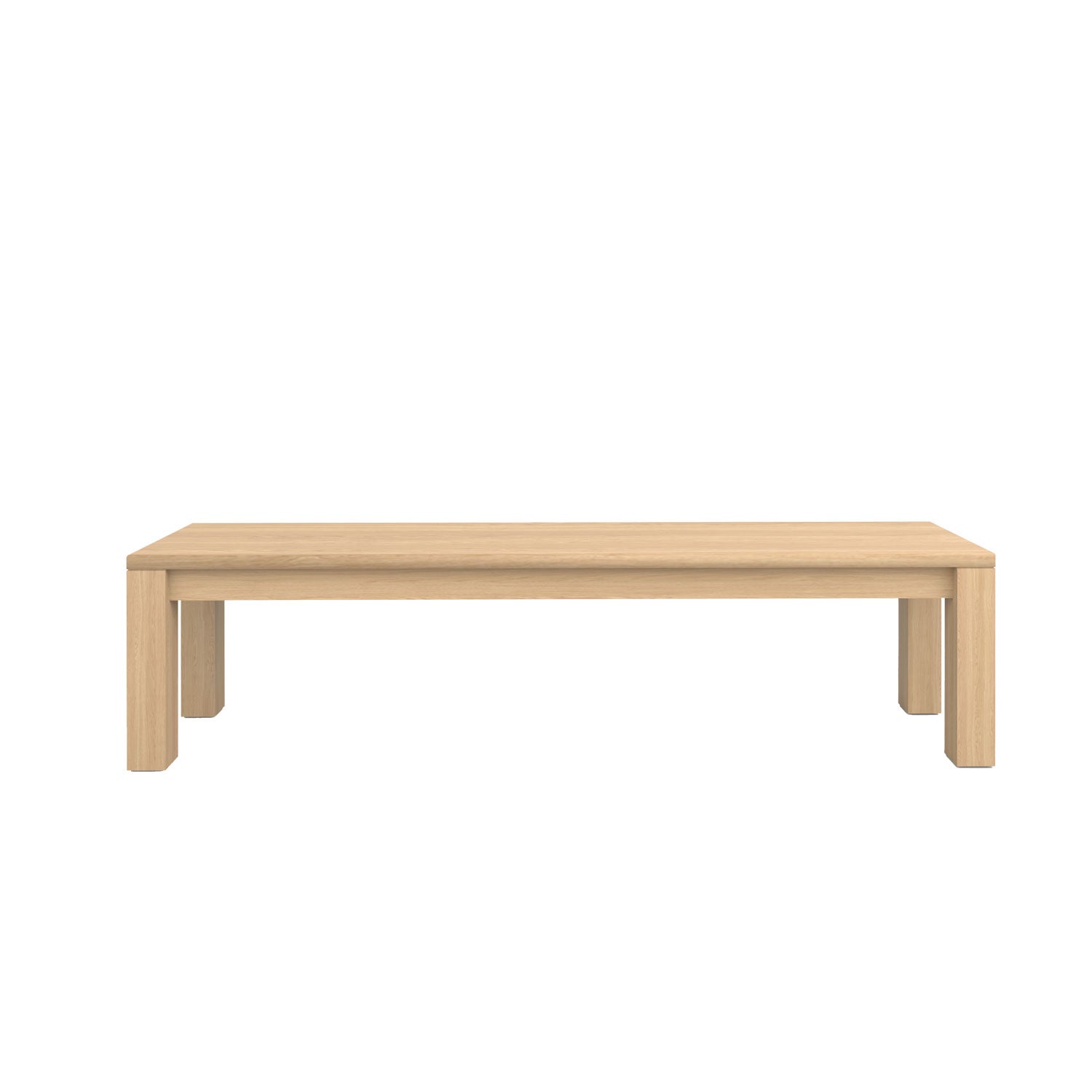 Piav Indoor Backless Bench - L180 - 3 Seater / Oak