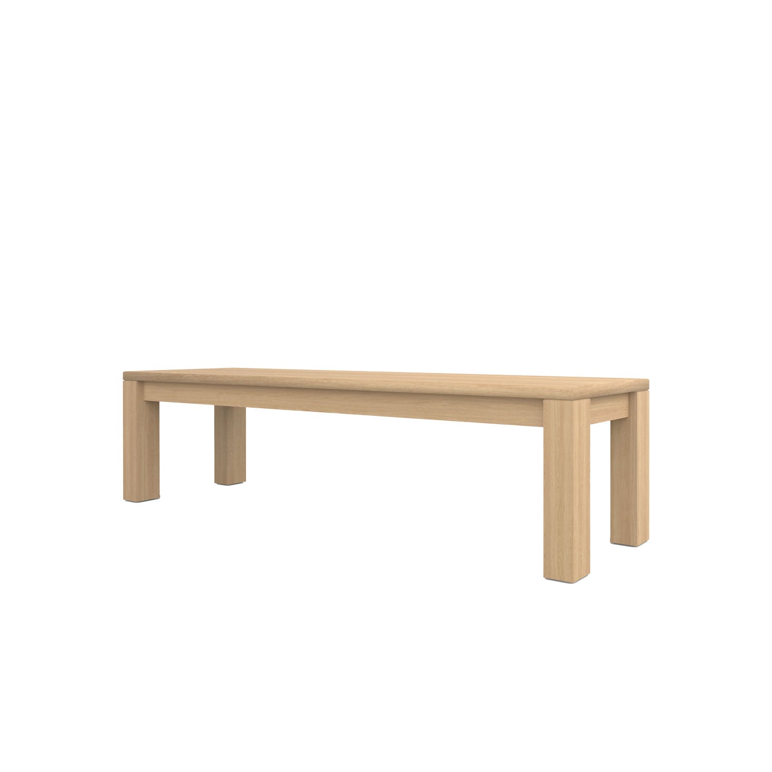 Piav Indoor Backless Bench - L180 - 3 Seater / Oak
