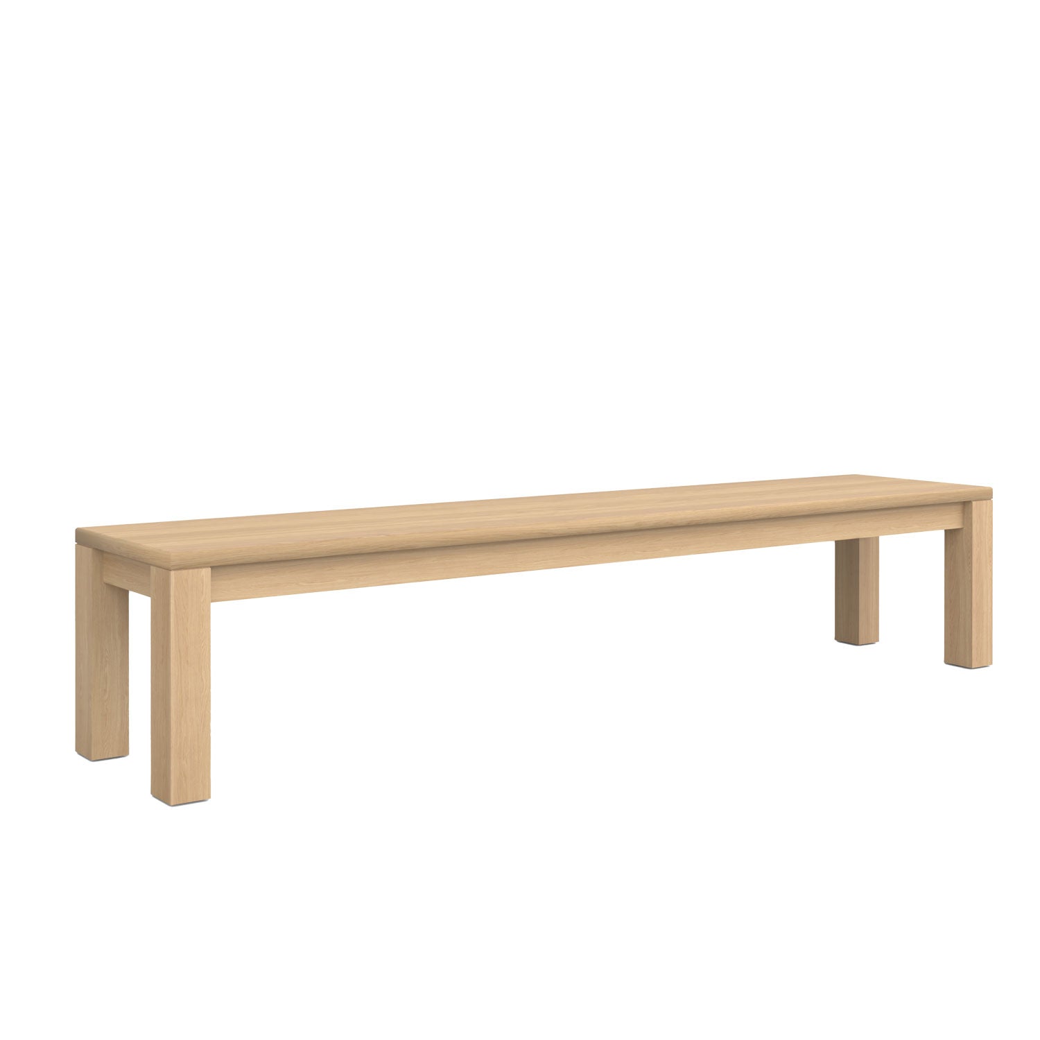 Piav Indoor Backless Bench - L230 - 4 Seater / Oak